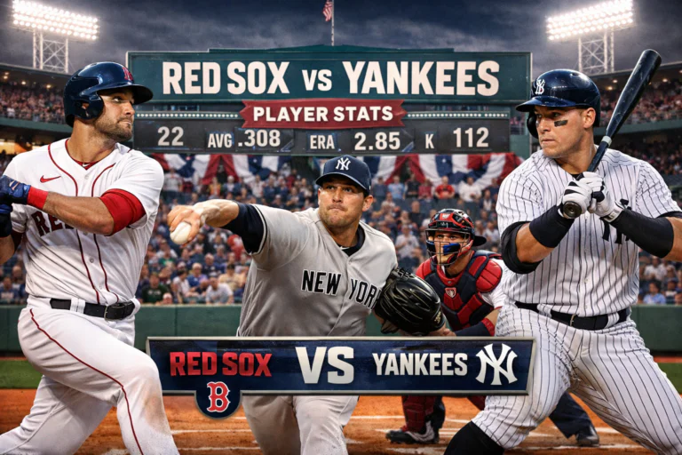 Red Sox vs New York Yankees Match Player Stats