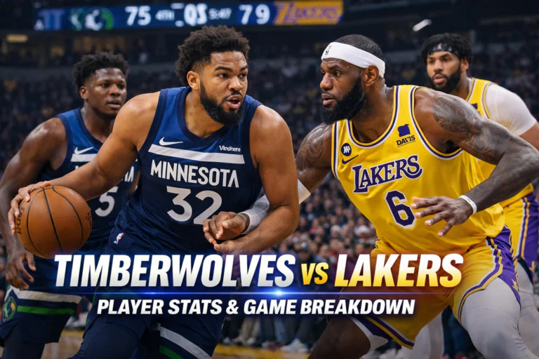 Timberwolves vs Lakers Match Player Stats