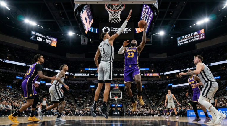 San Antonio Spurs vs Lakers Match Player Stats