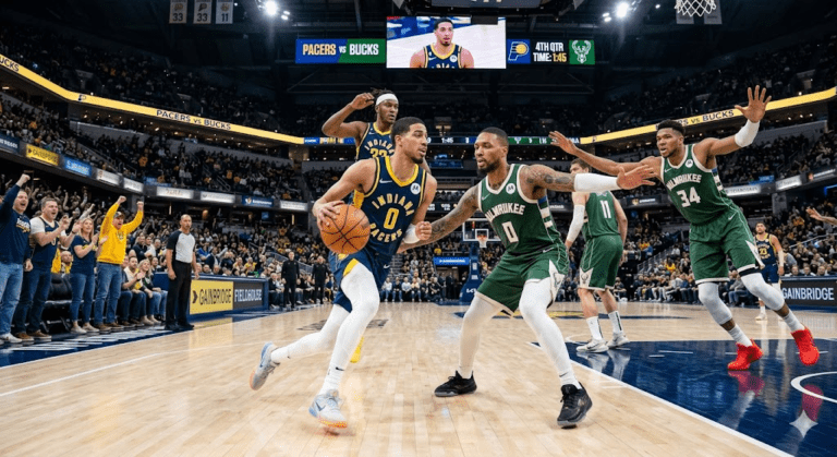 Pacers vs Milwaukee Bucks Match Player Stats
