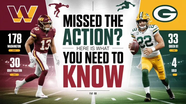 washington commanders vs green bay packers match player stats