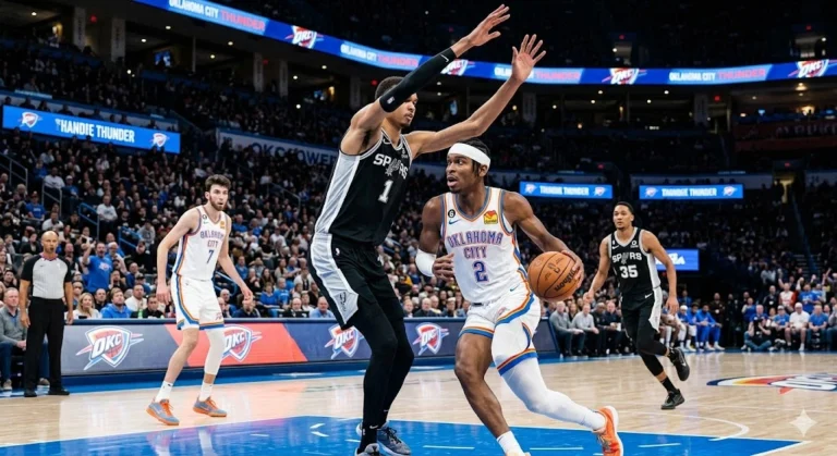 Oklahoma City Thunder vs San Antonio Spurs Match Player Stats