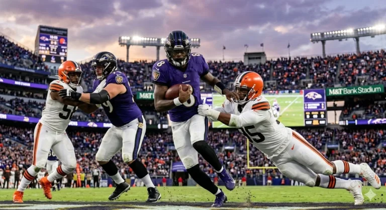 Baltimore Ravens vs Cleveland Browns Match Player Stats