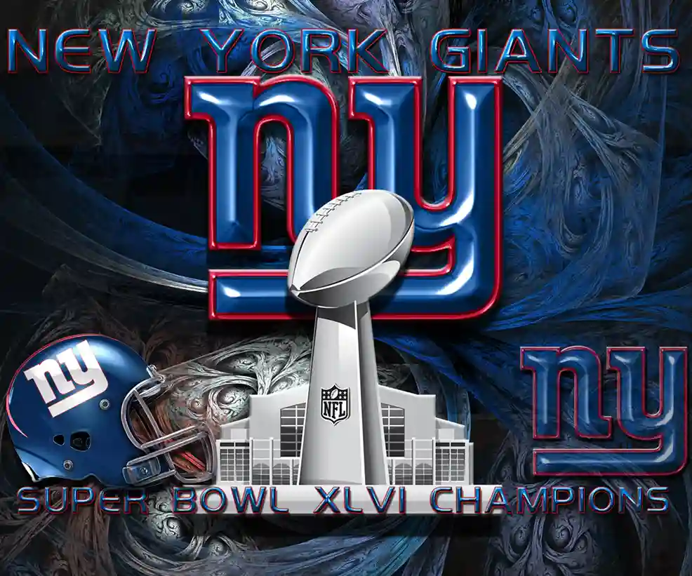 New York Giants Super Bowl champions commemorative wallpaper
