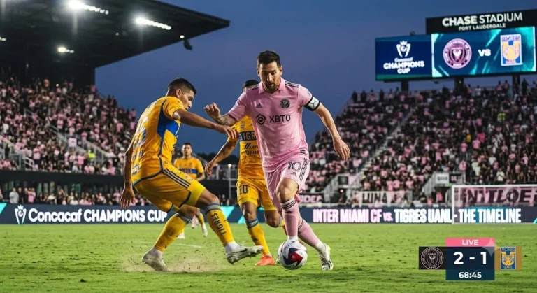 Inter Miami vs Tigres UANL Timeline