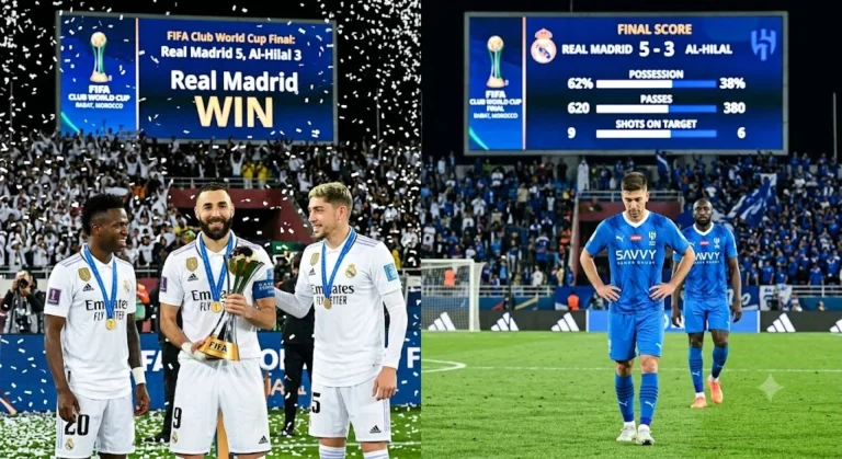 real madrid cf vs al-hilal stats