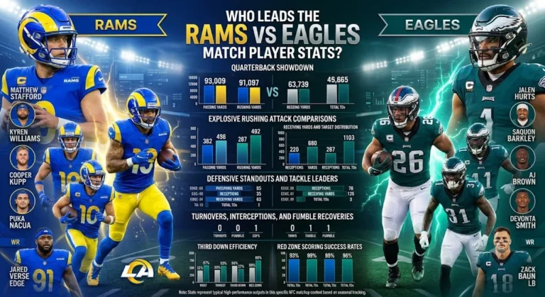 Los Angeles Rams vs Philadelphia Eagles match player stats