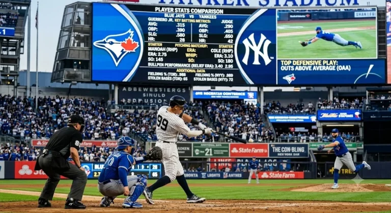 Toronto Blue Jays vs New York Yankees Match Player Stats