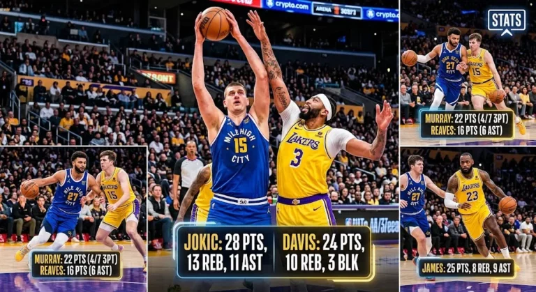 Denver Nuggets vs Lakers Match Player Stats