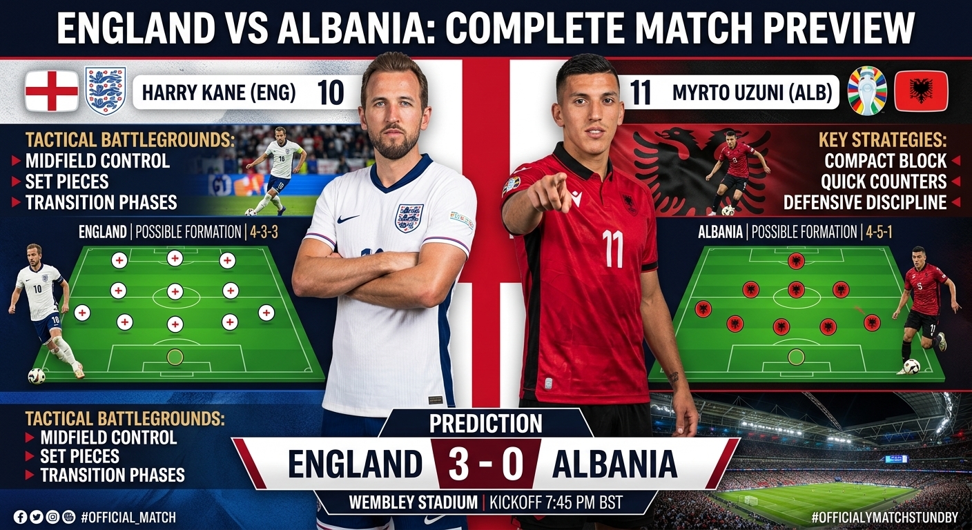 England vs Albania